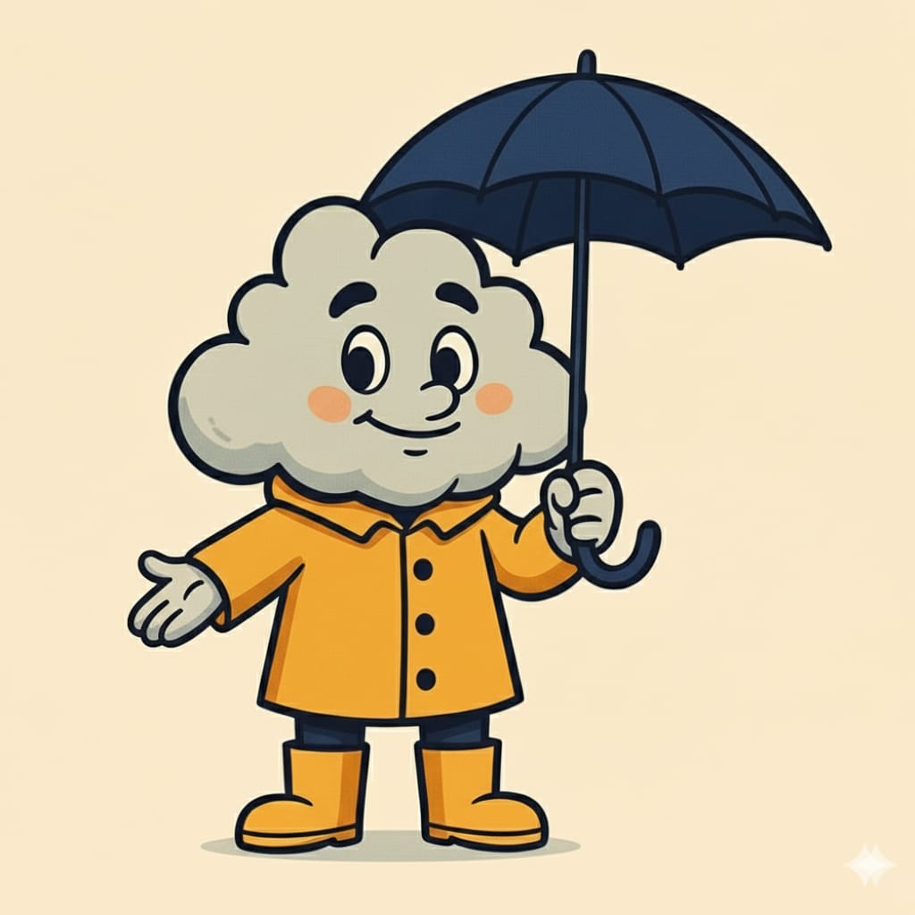 Chuvisco, o mascote assistente da Defesa Civil
