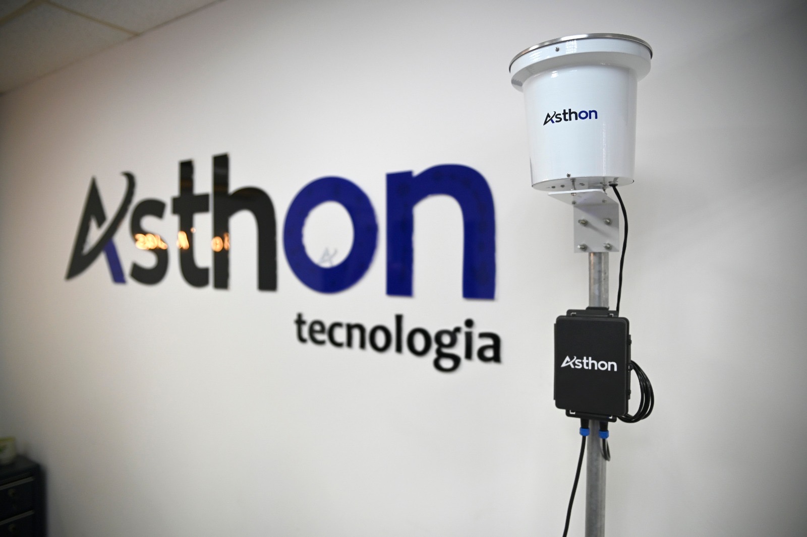 Estação de monitoramento Asthon em campo